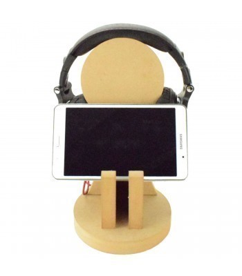 18mm Freestanding MDF Gaming Headset & Tablet Holder Stand